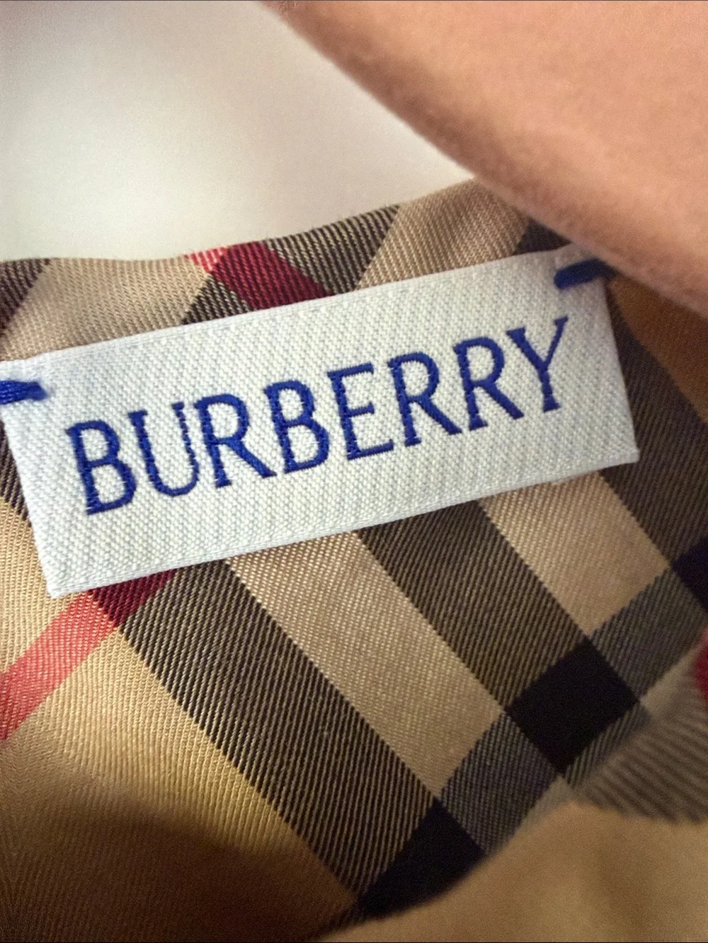 Burberry Girls Tan Check Pleated Sleeveless Dress Size 2Y